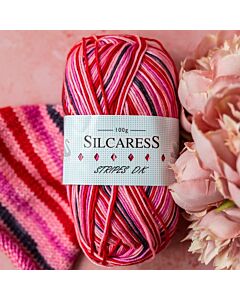 Cygnet Silcaress Stripes DK Yarn 100grm Ball