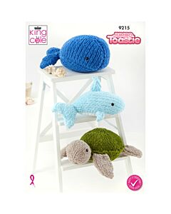 King Cole Jumbo Toastie Super Chunky Sea Toys 9215 Knitting Pattern  