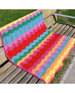 Crocheted LGBT Pride Month Temperature Blanket Kit in WoolBox Imagine Classic DK