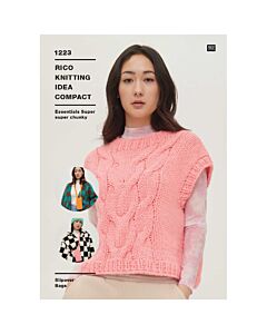 Rico Knitting Pattern Sweater Essentials Super Super Chunky KIC 1223 81-107cm