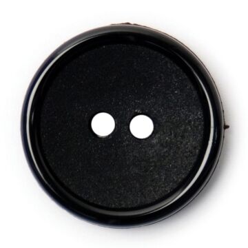 Milward Carded Buttons Round 2 Hole Black 17mm Pack of 3