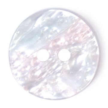 Milward Carded Buttons Round 2 Hole White 15mm Pack of 4