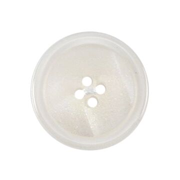 Milward Carded Buttons Rimmed 4 Hole White 20mm Pack of 3