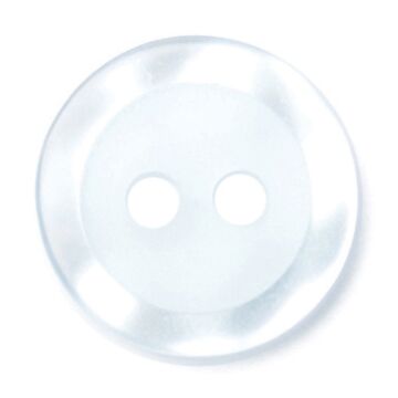 Milward Carded Buttons Rimmed 2 Hole Sky Blue 11mm Pack of 7