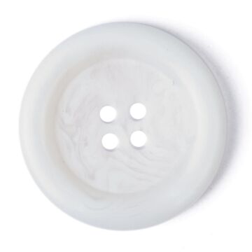 Milward Carded Buttons Rimmed 4 Hole Cream 34mm Pack of 1