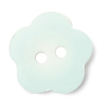 Milward Carded Buttons Milward Carded Buttons Flower Green 15mm Pack of 4