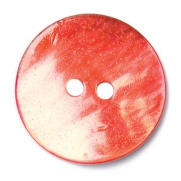 Milward Carded Buttons Round Shell Red 12mm Pack of 4