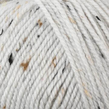 James C Brett Rustic Aran DAT22 Natural with Black Beige Fleck 400g