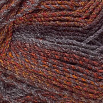 James C Brett Marble Chunky MC59 Rust Brown Grey Mix 200g