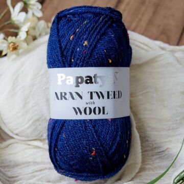 Papatya Aran with Wool Tweed
