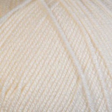 Woolcraft Acrylic Aran Yarn Cream 400 400g
