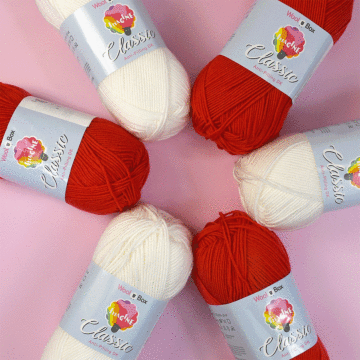 WoolBox Imagine Classic DK Euro 2024 Teams England Colour Pack  6 x 100g