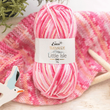 Emu Treasure Little Isle DK Yarn Melvich 001 50g