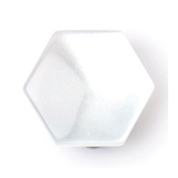 Milward Carded Buttons Hexagon Shank White 11mm Pack of 5