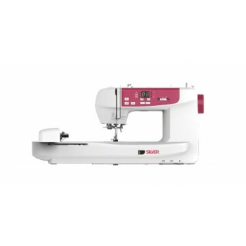 Silver CH05 Wifi Embroidery Machine White Red 