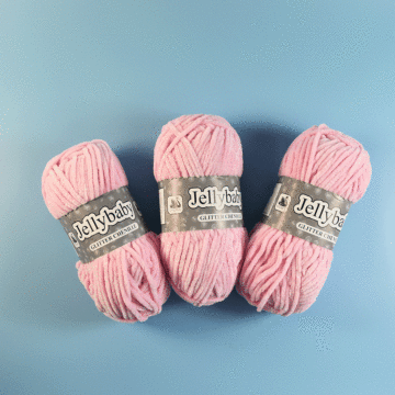 Cygnet Yarns Jellybaby Glitter Chunky Chenille 3 Ball Value Pack - 3 x 100g Balls