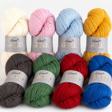Emu Gold Bluefaced Leicester Sample Bundle 8 x 100g