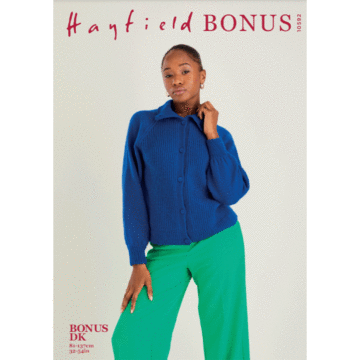 Hayfield Bonus DK Sweater 10592 Knitting Pattern Kit