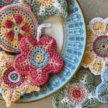 Janie Crow Beaded Decorations Christmas Crochet Kit in Stylecraft Naturals Bamboo & Cotton DK
