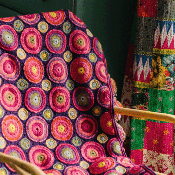 Janie Crow Magic Circles Crochet Blanket Kit in Stylecraft Life DK & Batik DK