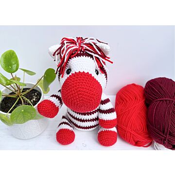 Red Zebra Crochet Pattern by Heather C. Gibbs in WoolBox Imagine Classic DK
