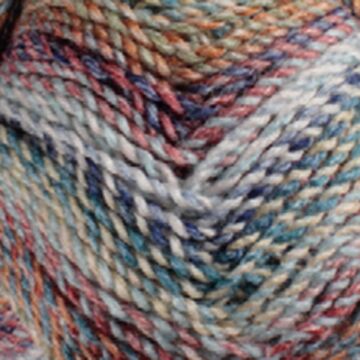 James C Brett Marble Chunky MC80 Blue Purple Tan Mix 200g