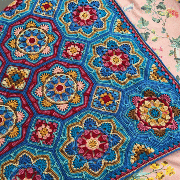 Janie Crow Persian Tiles Crochet Blanket Kit Marrakesh 