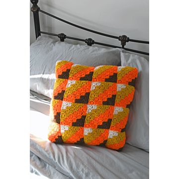 WoolBox 70s Inspired Crochet Cushion Kit in Stylecraft Special DK  4 x 100g