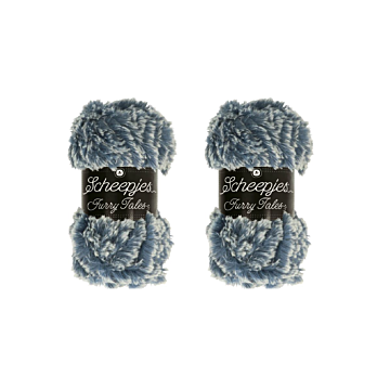 Scheepjes Furry Tales Super Chunky Yarn Value Pack - 2 x 100g Balls Beauty 977 