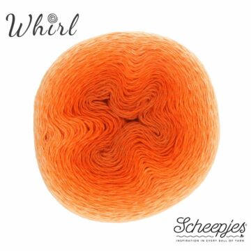Scheepjes Whirl 4ply The Ombre Collection 554 Tangerine Tambourine 215-225g
