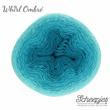 Scheepjes Whirl 4ply The Ombre Collection 559 Turquoise Turntable 215-225g