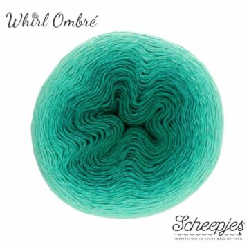 Scheepjes Whirl 4ply The Ombre Collection 560 Jade JimJam 215-225g