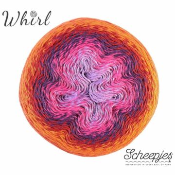 Scheepjes Whirl 4ply 764 Red Velvet Sunrise 215-225g