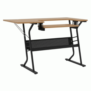 Sew Stylish Hobby Table Black Maple 101 x 67 x 13.5 cm