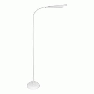 Sew Stylish Free-Standing LED Floor Lamp with 2 Necks White 42.5 x 26.5 x 12cm