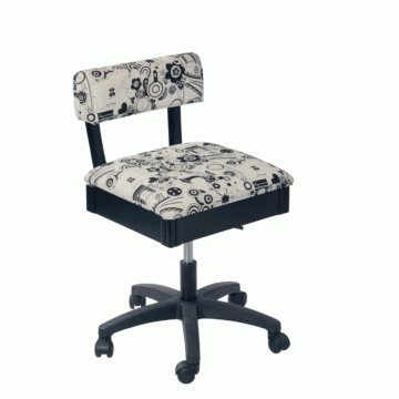 Sew Stylish Hydraulic Sewing Chair with Notions Design Multi 54 x 52 x 28 cm