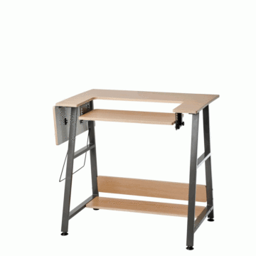 Sew Stylish Small Sewing Table with Adjustable Platform Assorted 102 x 66 x 14 cm