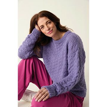 Sirdar Soft Down Soft Cable Sweater 10881 Knitting Pattern PDF  