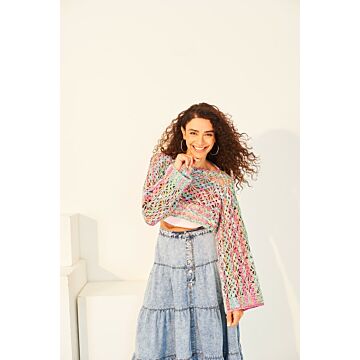Stylecraft Colour Burst DK Top & Shrug 10133 Crochet Pattern Paper Copy  