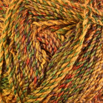 James C Brett Marble Chunky MC7 Green Orange Mix 200g